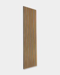 Akupanel | Acoustic Panel / Wood-like, English Oak, Black Felt, 240 x 60 cm
