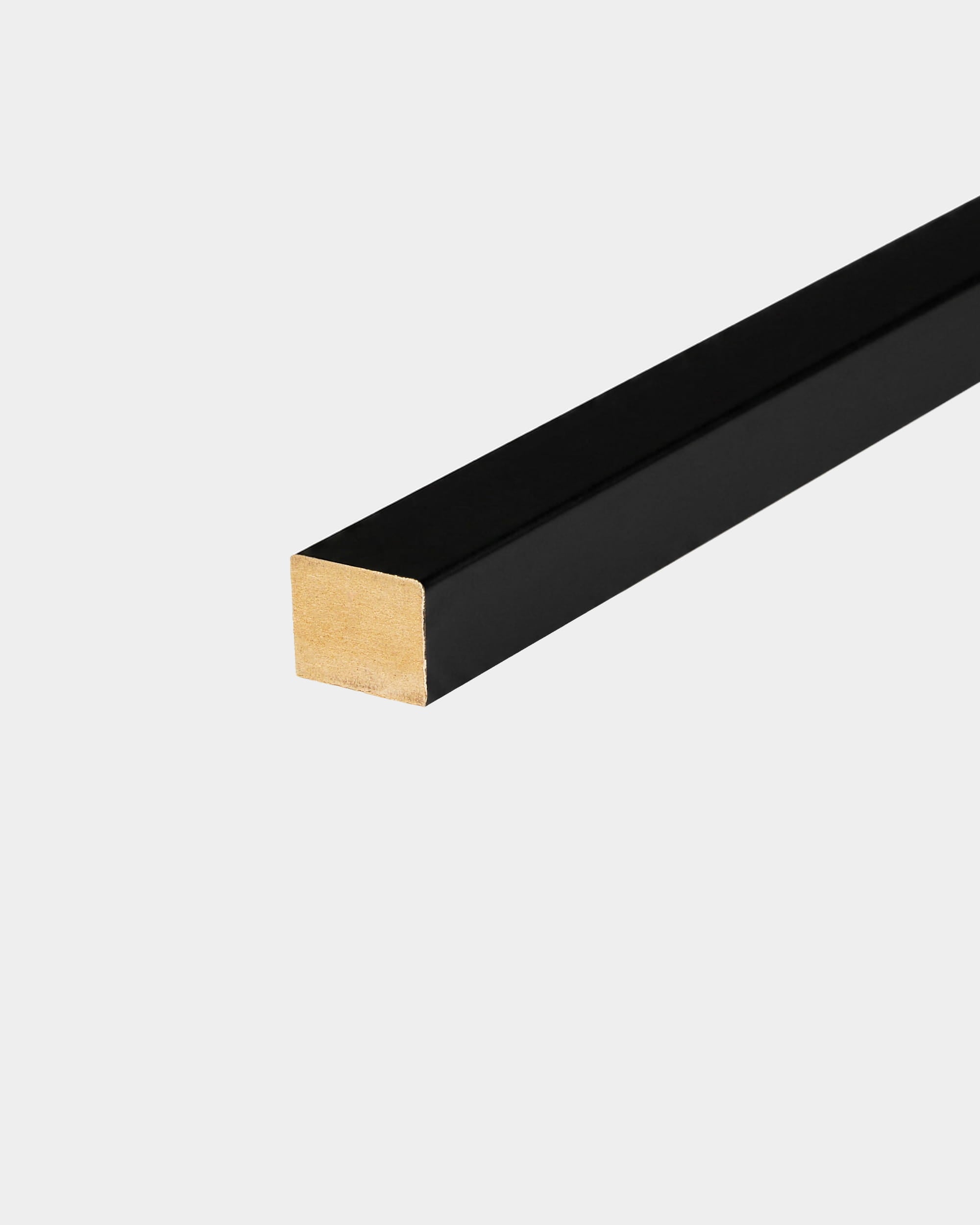 Installation Products | End lamella / Colored, Black (Wrapped), 2,2 cm