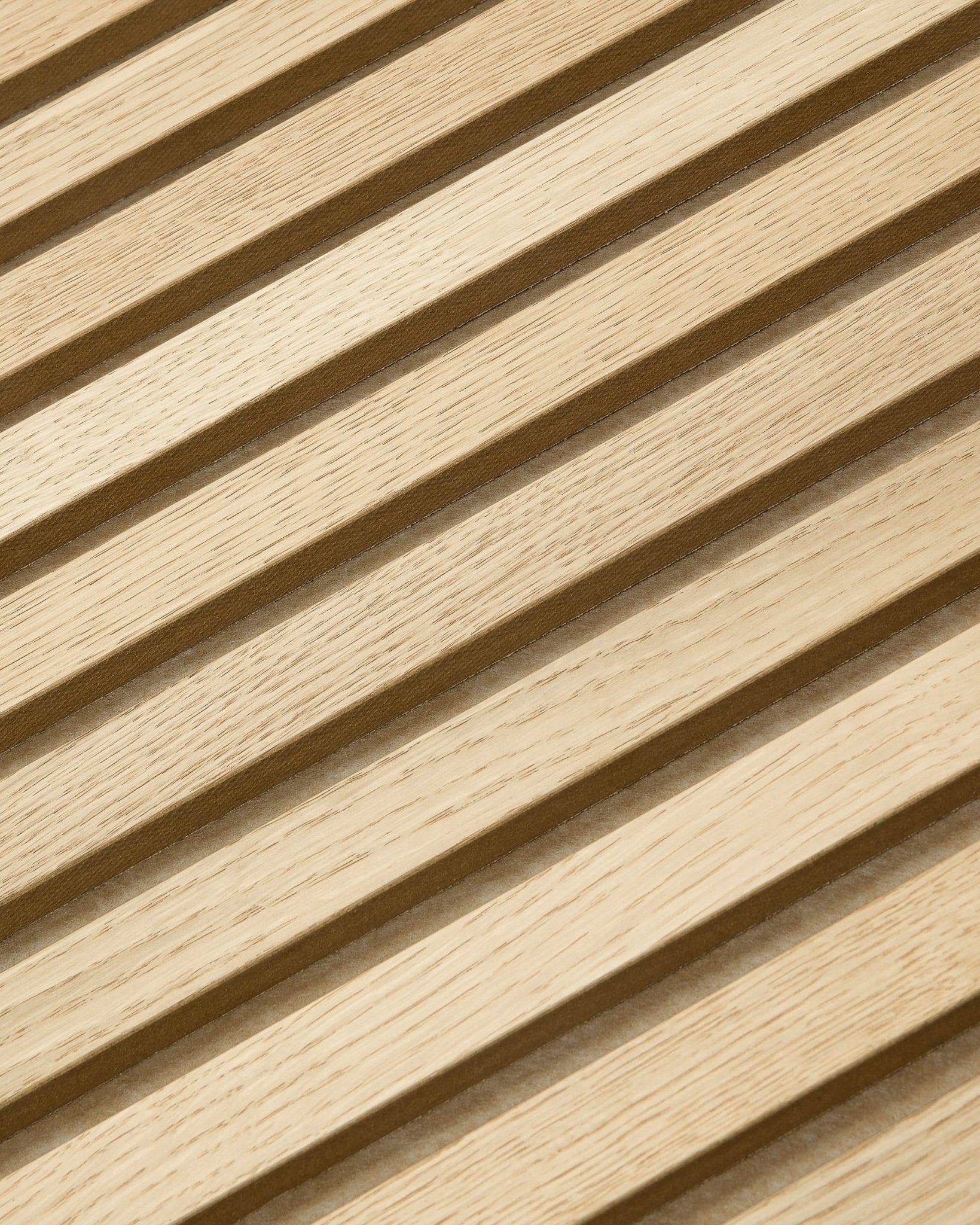 Akupixel | Acoustic Panel / Natural Wood, Carolina Oak, Dark Beige Felt, 60 x 60 cm