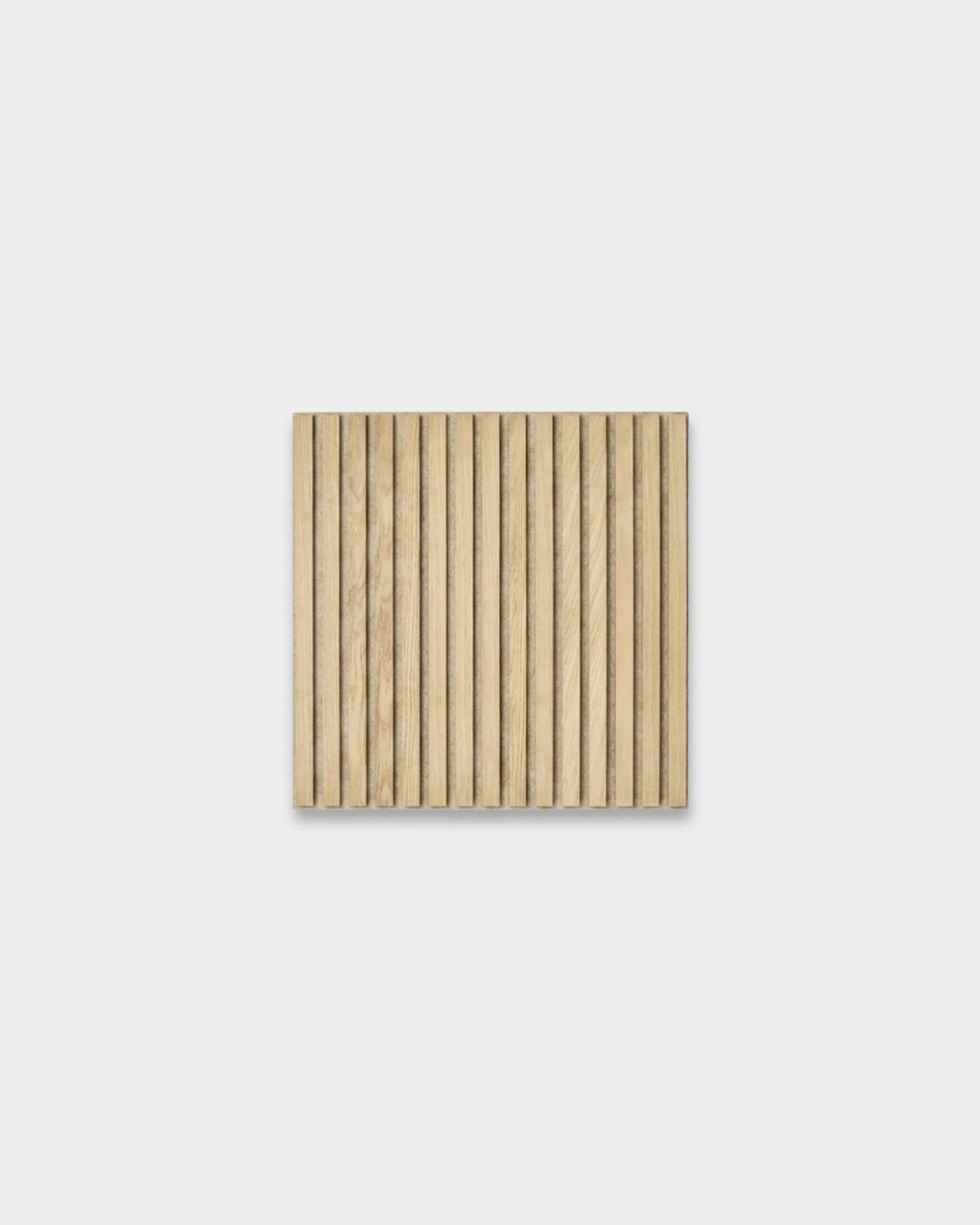 Akupixel | Acoustic Panel / Natural Wood, Carolina Oak, Light Beige Felt, 60 x 60 cm