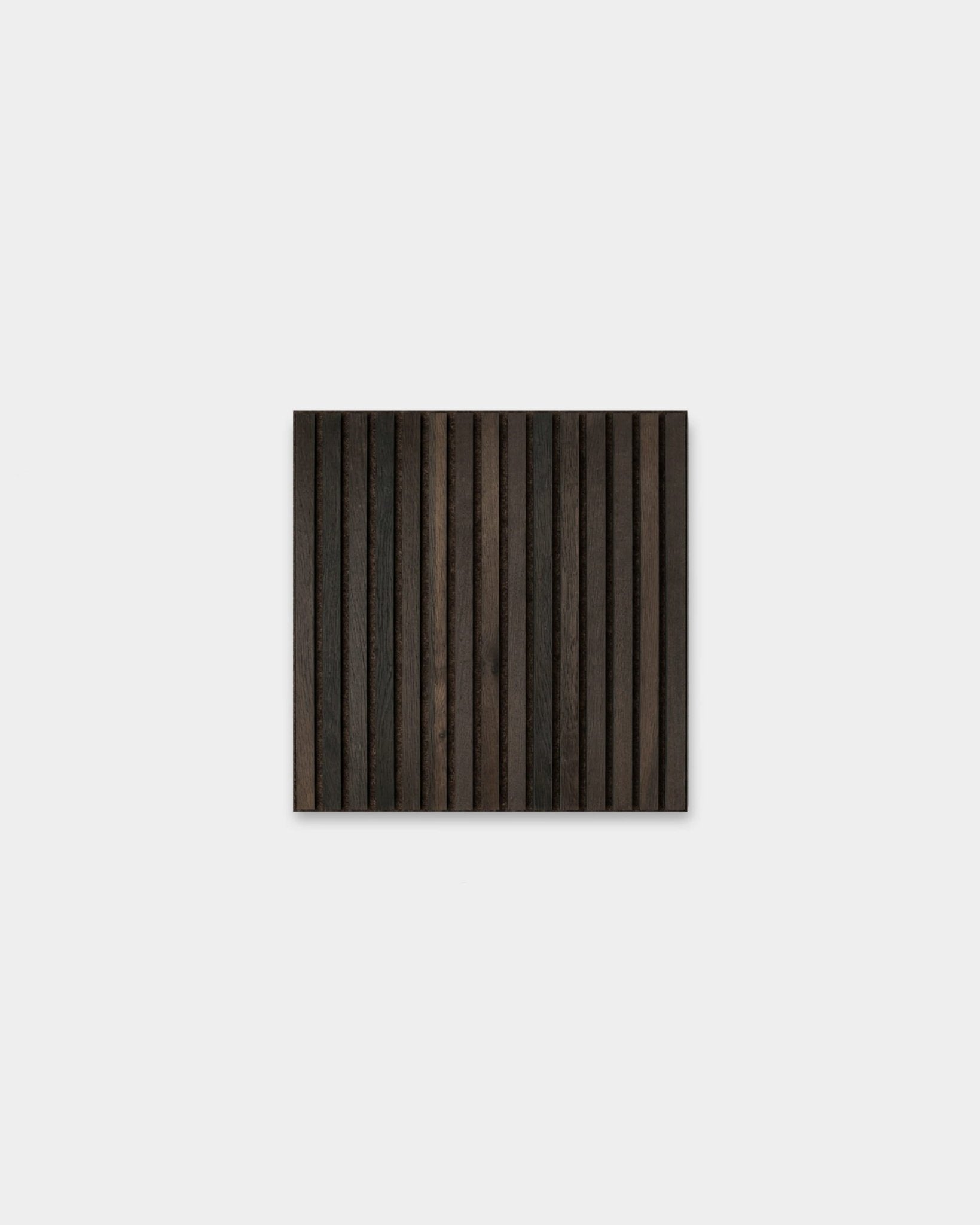 Akupixel | Acoustic Panel / Natural Wood, Rustic Smoked Oak, Bronzed Brown Felt, 60 x 60 cm